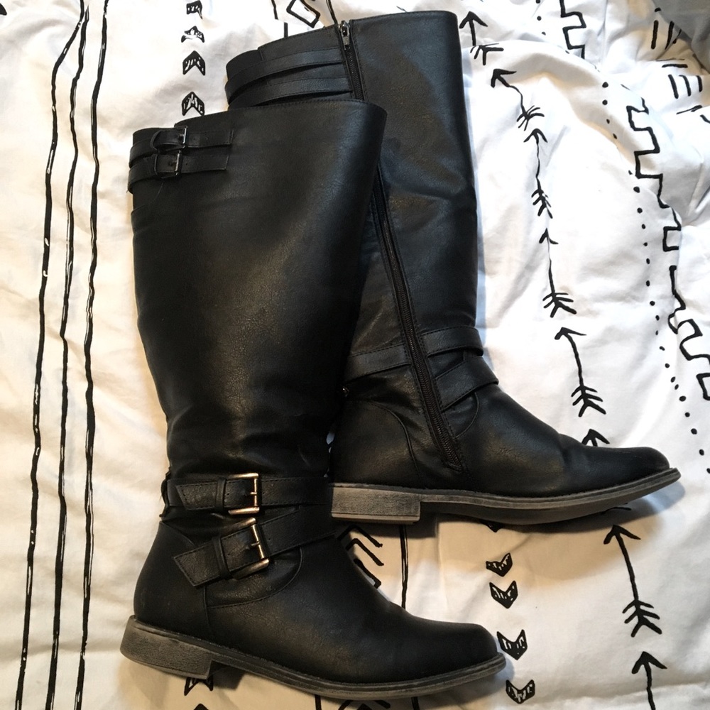 Just fab wide calf boots